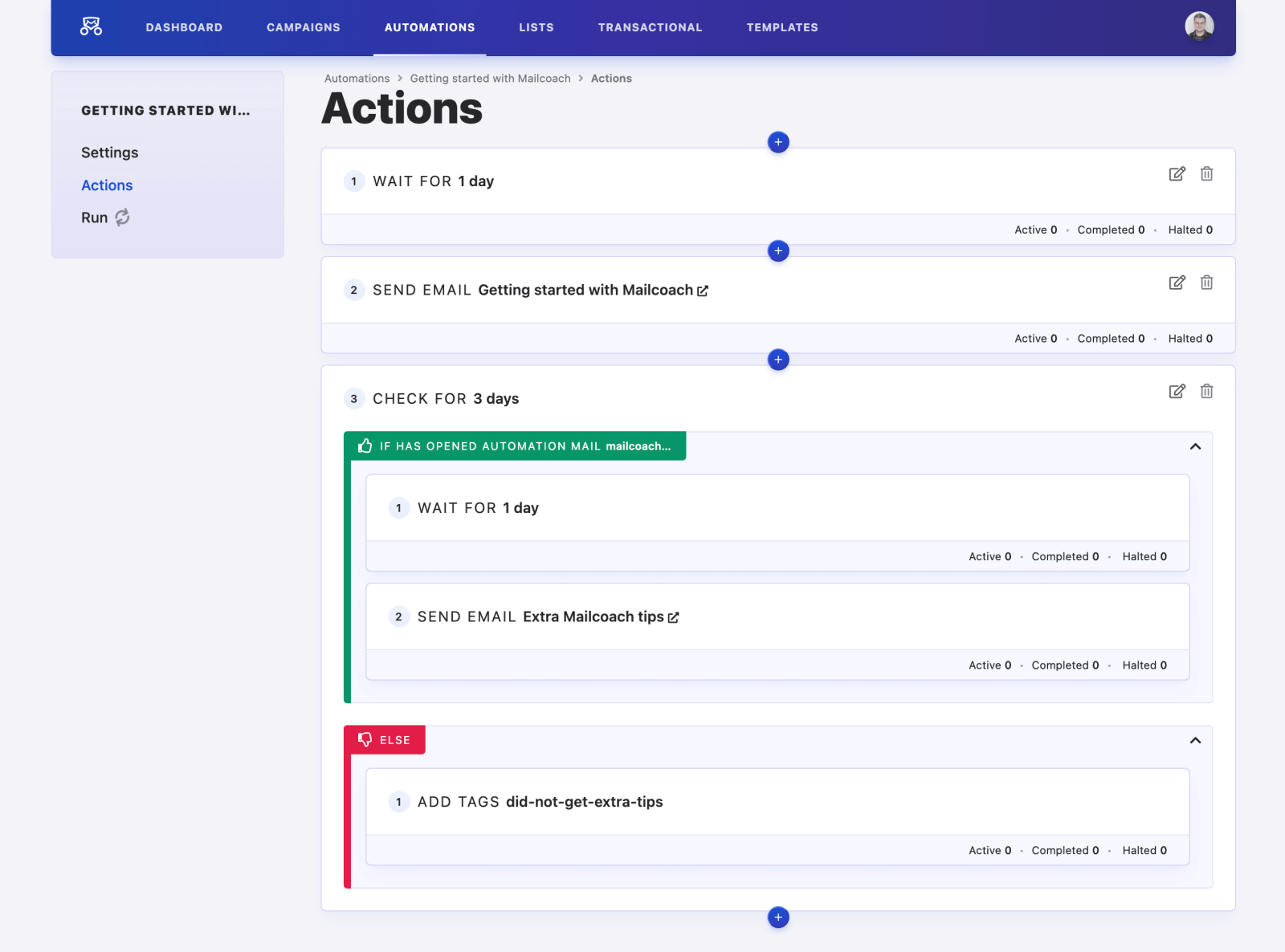 automation actions
